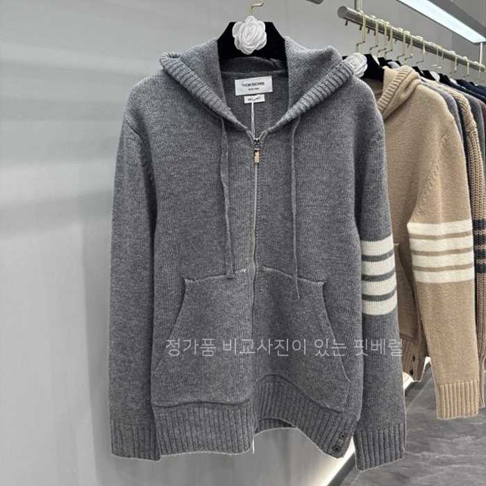 [국내배송] 톰*라운 25FW 인타르시아 보트 후드 집업