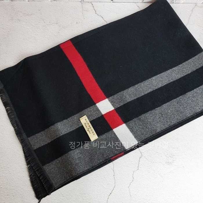 [국내배송] 버*리 체크 머플러 블랙