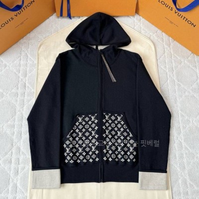 루*비통 모노그램 액센트 집업 후디 자켓