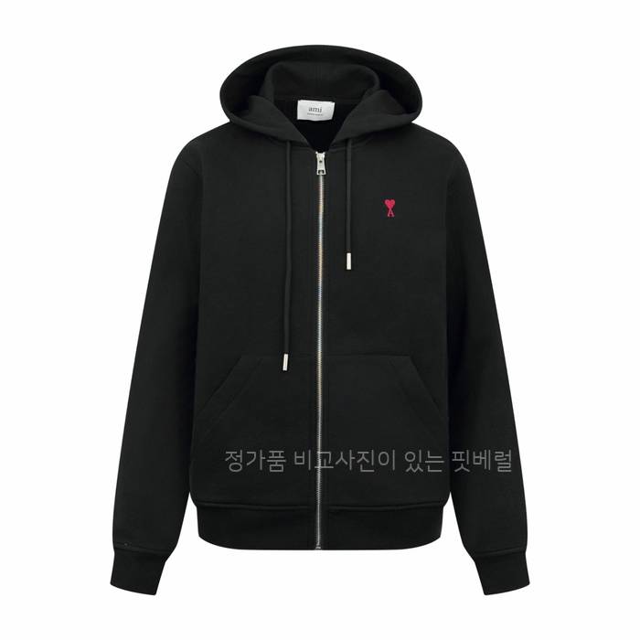 아* 하트 로고 후드집업 자켓