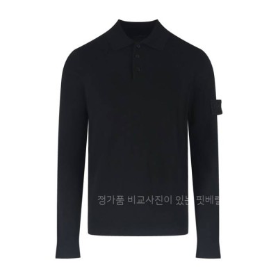 스*아일랜드 와펜 패치 폴로 니트