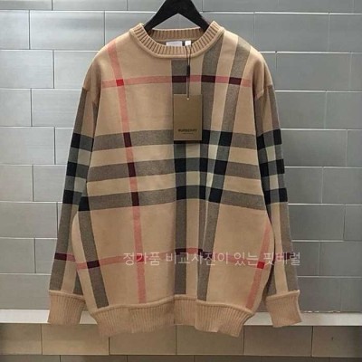 [국내배송] 버*리 울 체크 니트