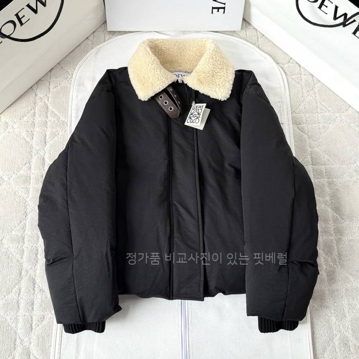 로*베 퍼 카라 푸퍼 다운 패딩 여성용