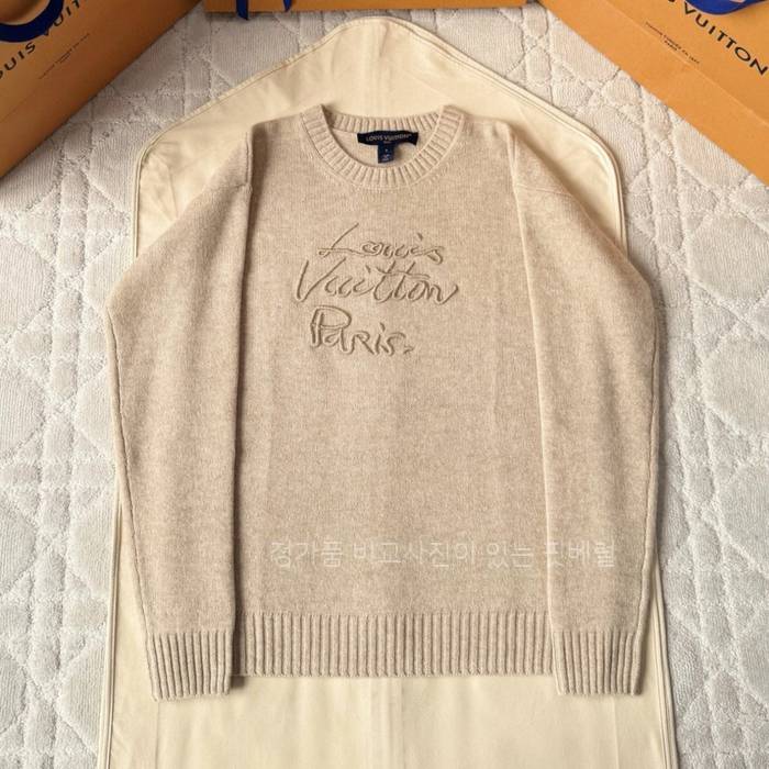 루*비통 커시브 시그니처 풀오버 니트