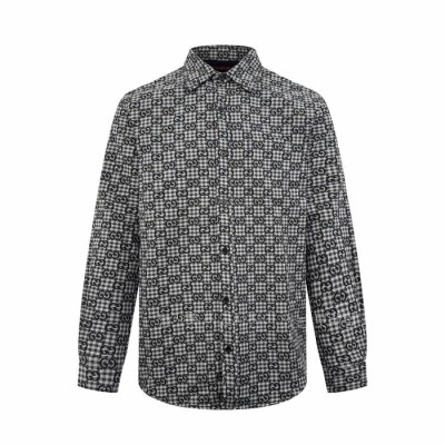 구* GG 코튼 울 블렌드 자카드 셔츠