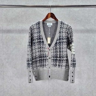 [국내배송] 톰*라운 캐시미어 자카드 체크 펀믹스 가디건