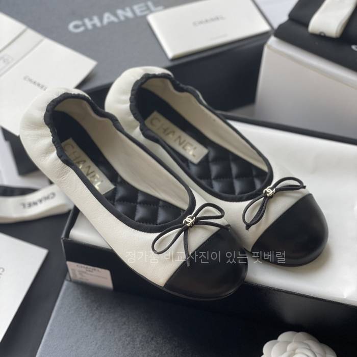 샤* 25B CC 리본 발레리나 플랫슈즈