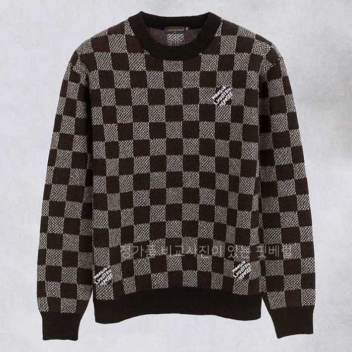 [국내배송] 루*비통 엠벨리시드 울 다미에 니트 풀오버