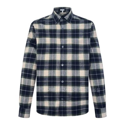 로*베 체크 플레드 집업 셔츠