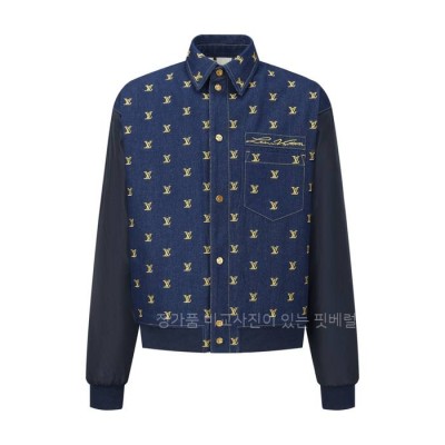 루*비통 업사이클드 데님 바시티 자켓