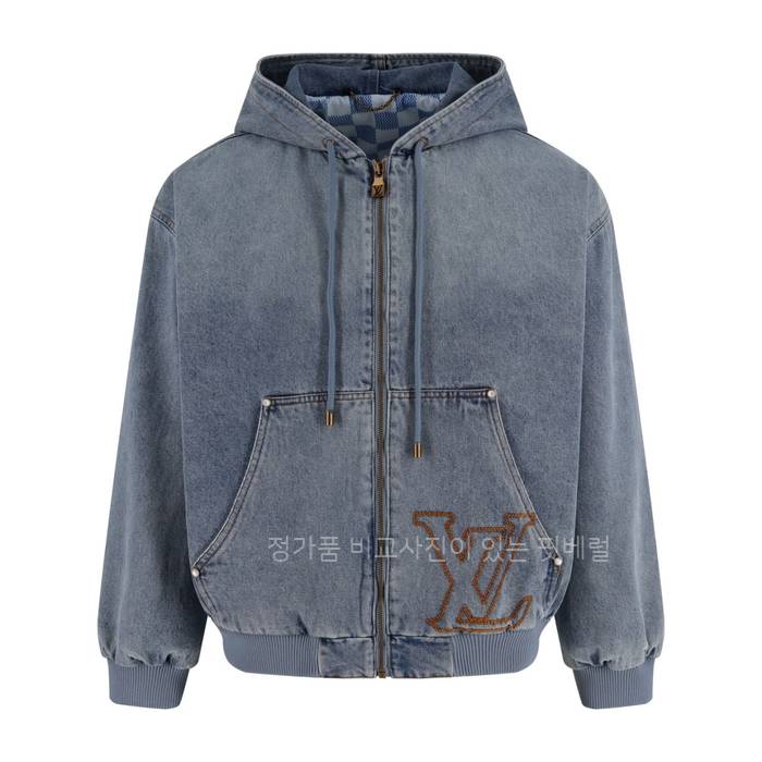 루*비통 LV 후드 데님 자켓