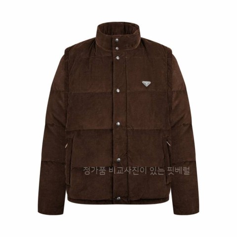 프*다 디태쳐블 코듀로이 다운 패딩