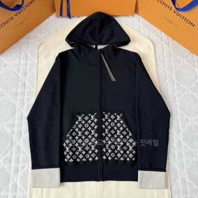 루*비통 모노그램 액센트 후드집업 자켓