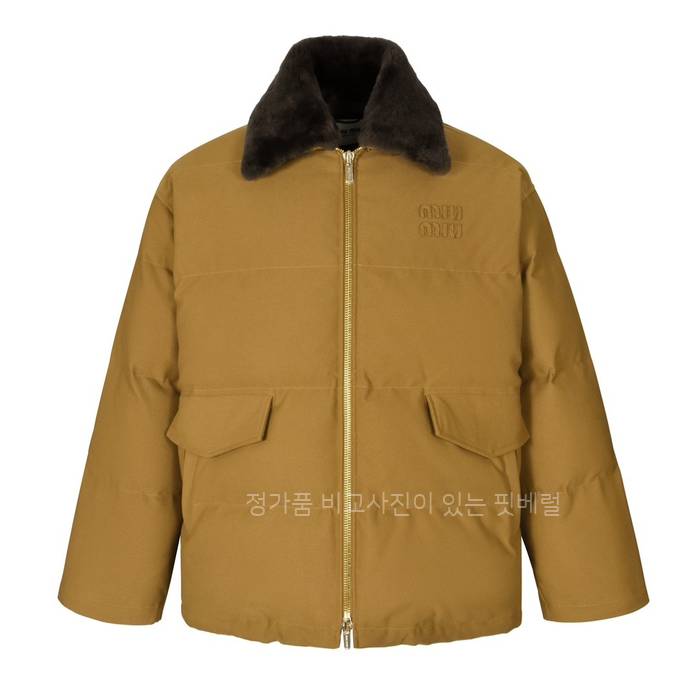 미*미우 카라 퍼 다운 패딩