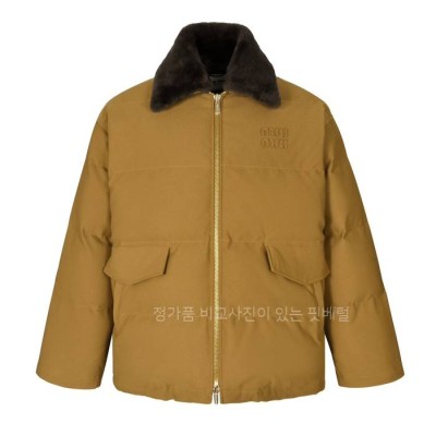 미*미우 카라 퍼 다운 패딩