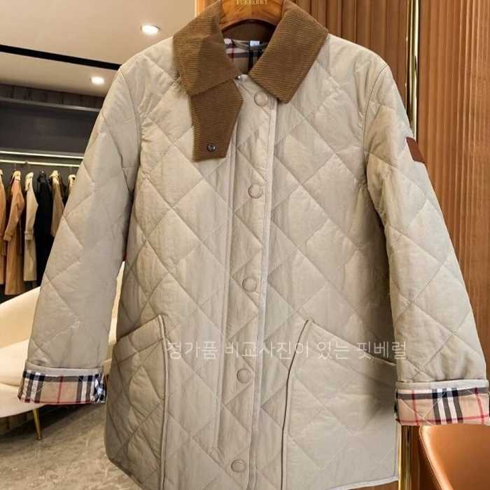 [국내배송] 버*리 2111# 다이아몬드 퀼팅 자켓