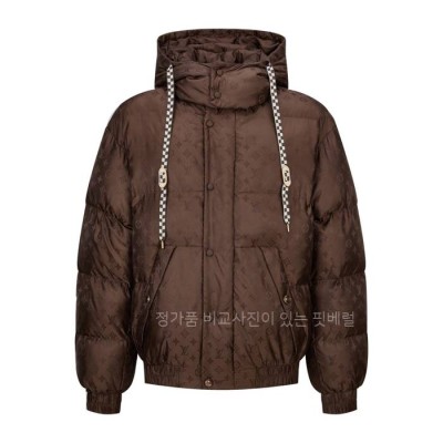 루*비통 모노그램 다운 블루종 패딩