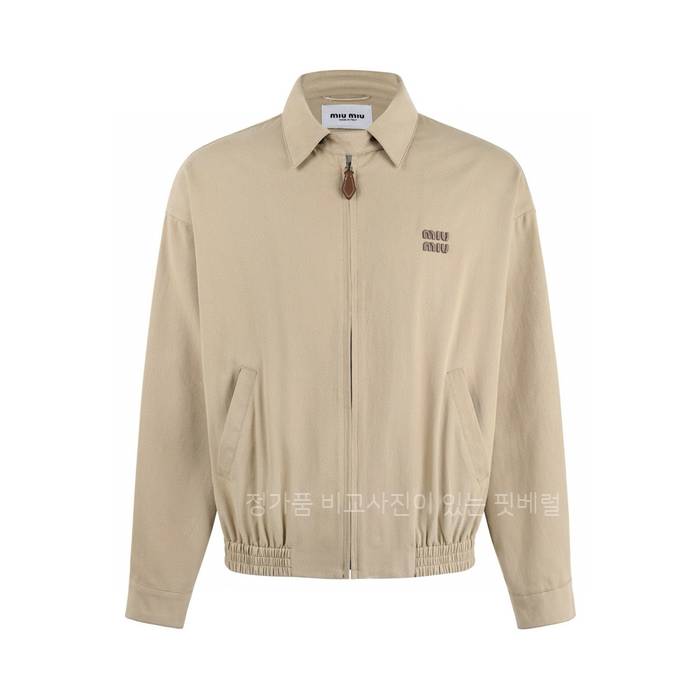 미*미우 라이트 블루종 자켓