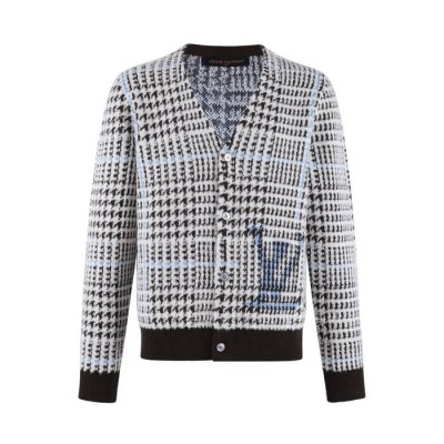 루*비통 텍스처드 플레드 가디건