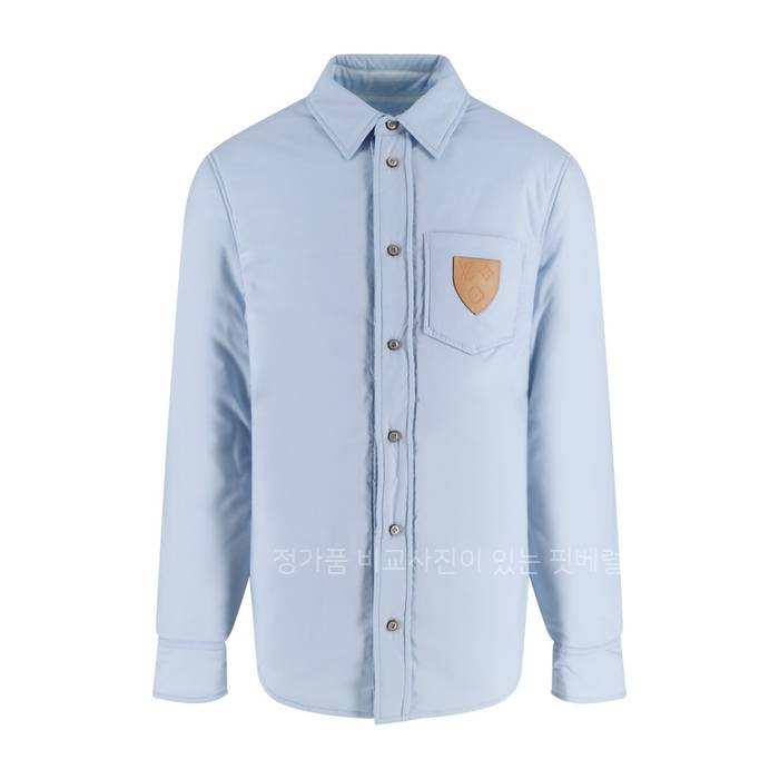 루*비통 롱 슬리브드 오버셔츠 리버서블 다운 패딩