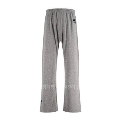 크*하츠 크로스 패치 플록드 팬츠