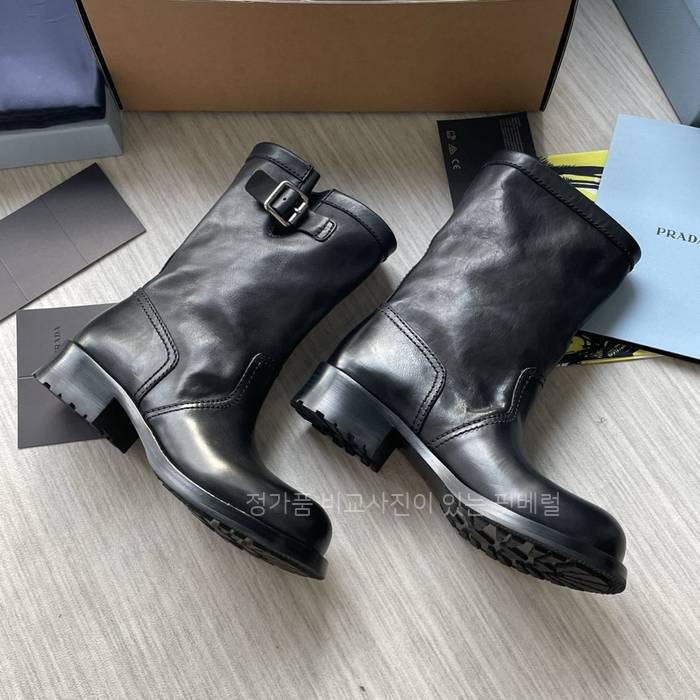 프*다 미드 카프 가죽 부츠