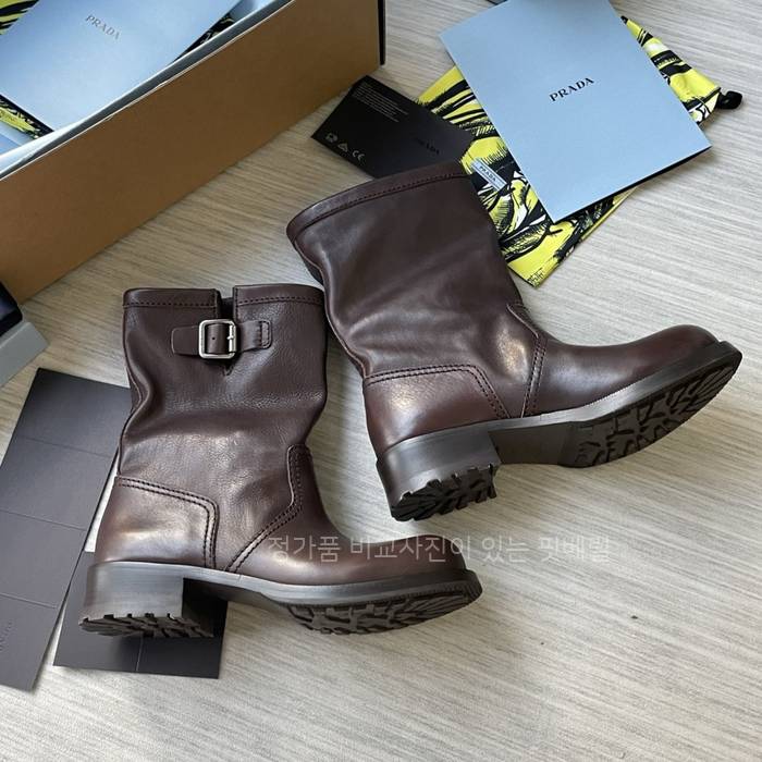프*다 미드 카프 가죽 부츠