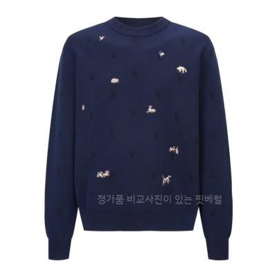 루*비통 블라종 엠브로이더드 니트