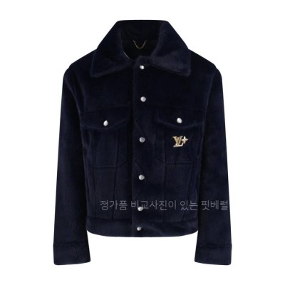 루*비통 밍크 데님 트러커 자켓