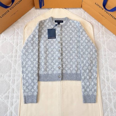 루*비통 모노그램 울 라운드 가디건 여성용