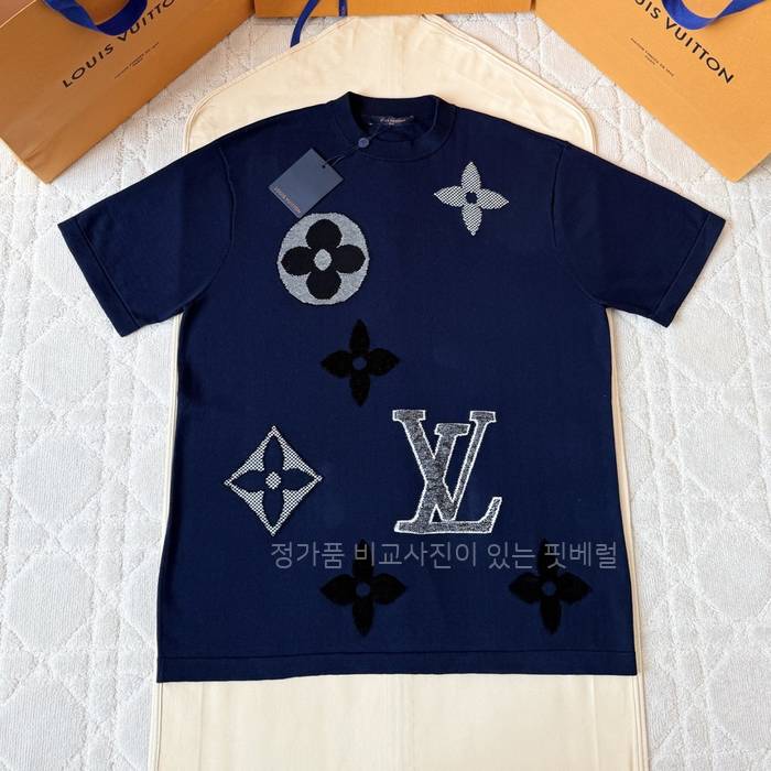 루*비통 모노그램 쇼트 슬리브드 니티드 반팔