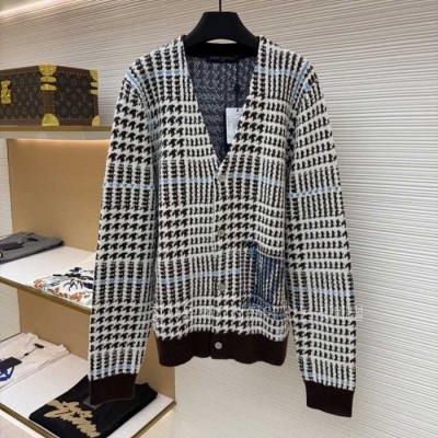 [국내배송] 루*비통 텍스처드 플레드 가디건