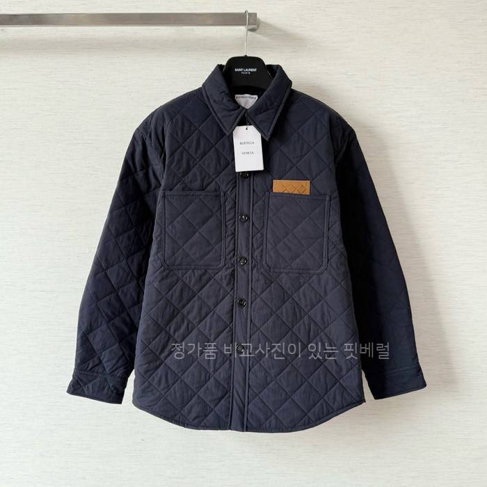 보*가베네타 퀄팅 코튼 오버셔츠 자켓