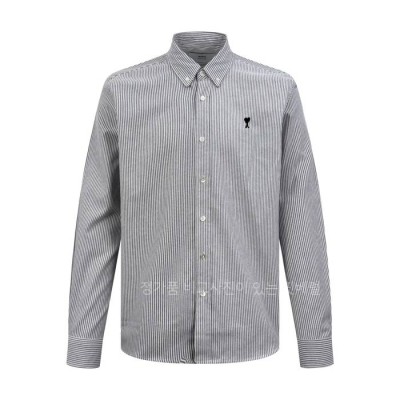 아* 하트 스트라이프드 셔츠