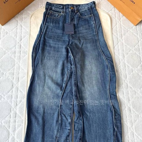 루*비통 웨이브 데님 팬츠