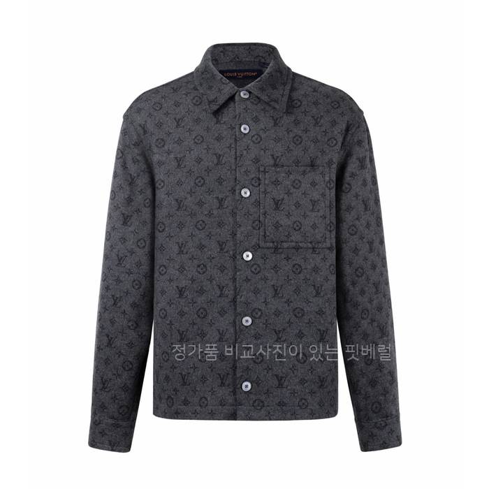 루*비통 모노그램 더블 페이스 오버셔츠 자켓