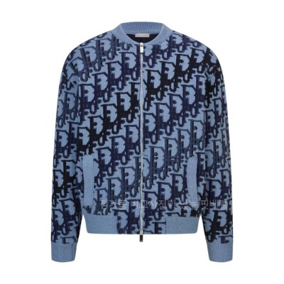 디* 오블리크 블루종 자켓