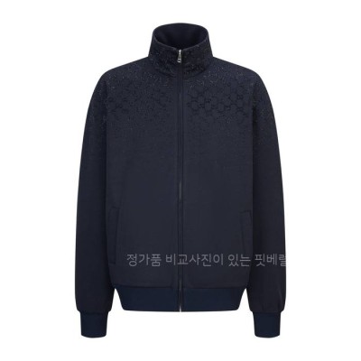 구* GG 크리스털 저지 지퍼 자켓