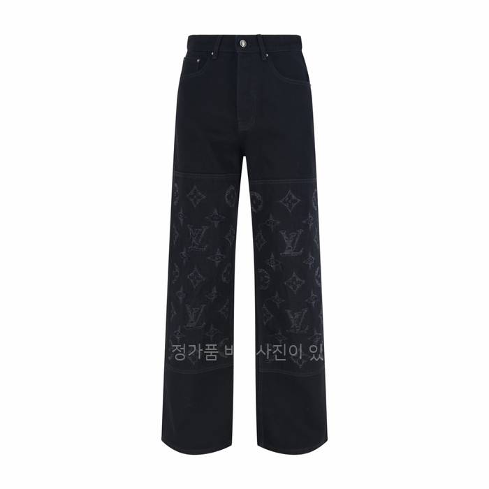 루*비통 모노그램 디스트로이 데님 팬츠
