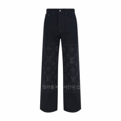 루*비통 모노그램 디스트로이 데님 팬츠