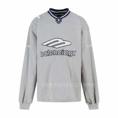 발*시아가 3B 풋볼 롱 슬리브 V넥 긴팔티셔츠