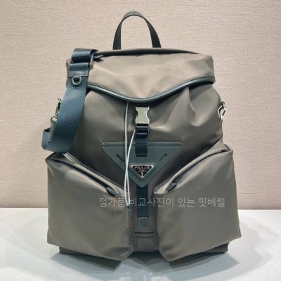 프*다 2VZ108 리나일론 가죽 백팩