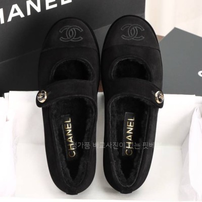 샤* 시어링 메리제인 플랫슈즈