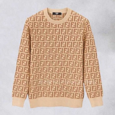 [국내배송] 펜* FF 자카드 울 블렌드 니트 풀오버