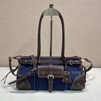 프*다 1BA426 시그니처 핸드백 미듐