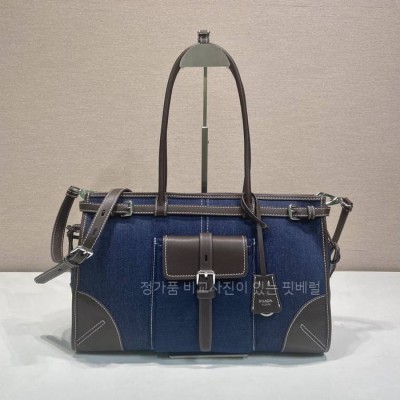 프*다 1BA433 시그니처 핸드백 라지