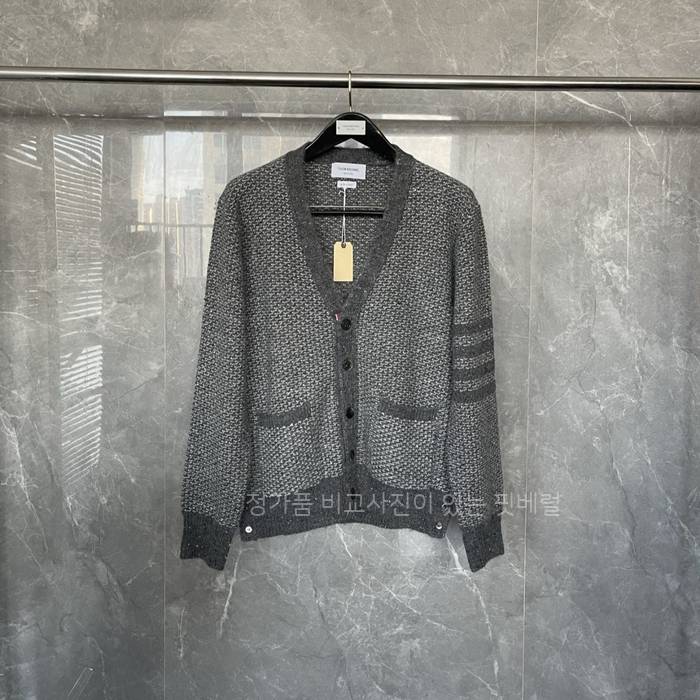 톰*라운 4-바 텍스처 스티치 가디건