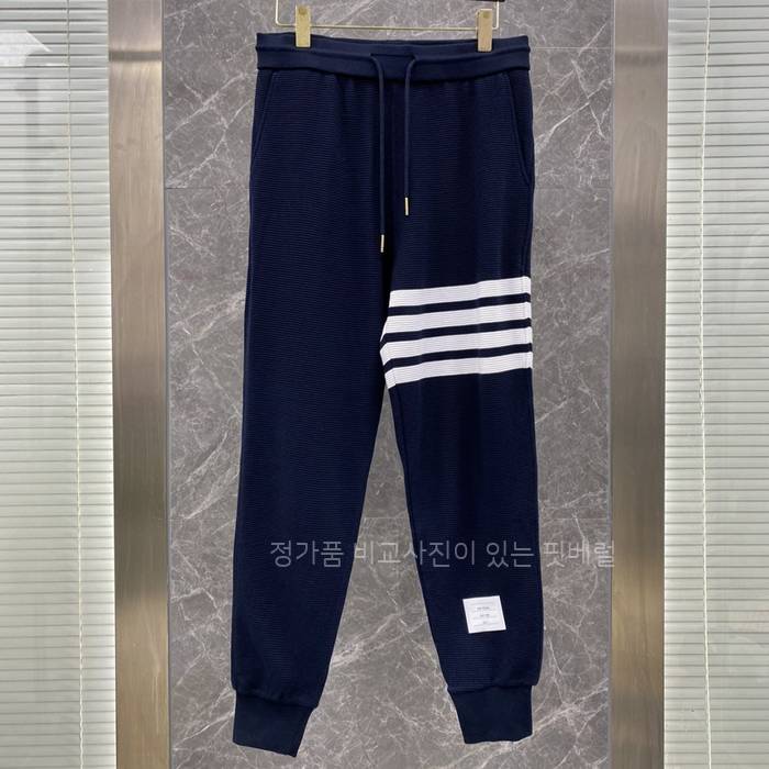 톰*라운 4-바 스트라이프 와플 조깅 팬츠