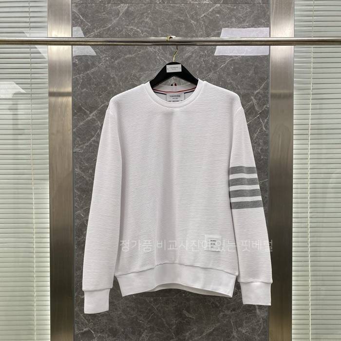 톰*라운 4-바 스트라이프 와플 맨투맨