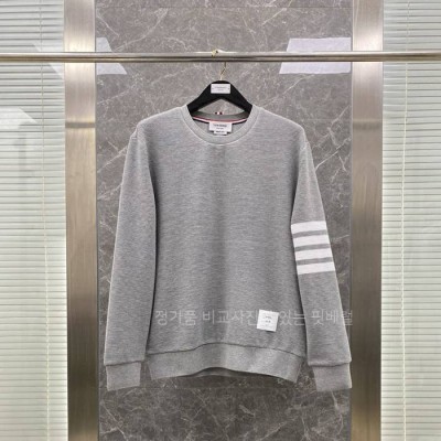 톰*라운 4-바 스트라이프 와플 맨투맨